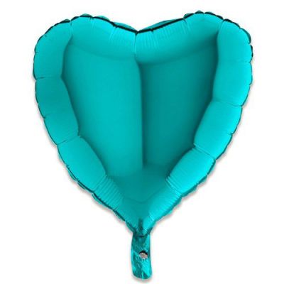 Folieballon hart tiffany (46cm)