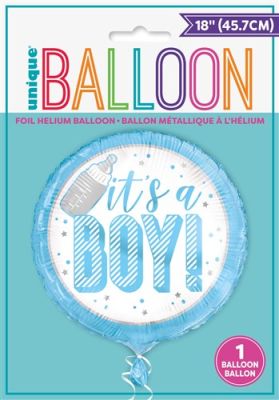 Folieballon ’It’s a boy!’ (Ø45cm)