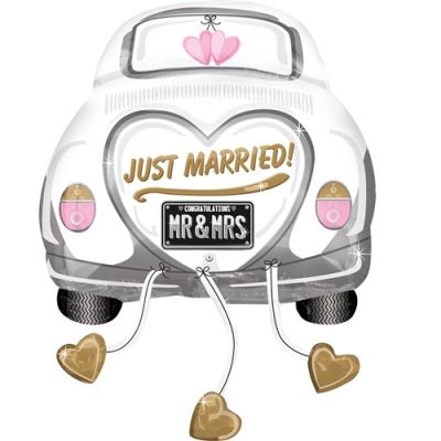 Folieballon ‘Just Married‘ auto SuperShape