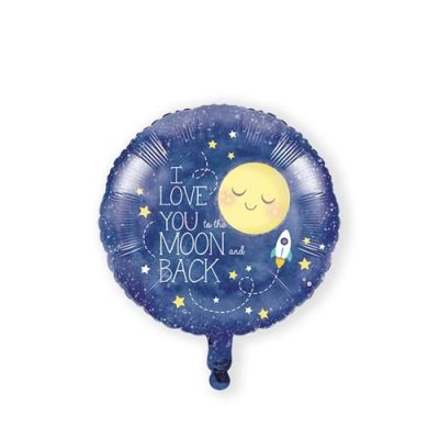 Folieballon moon & back (Ø45cm)