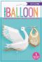 Folieballon ooievaar ’It’s a boy’ (Ø157cm)