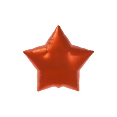 Folieballon orange star (56cm)