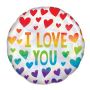Folieballon rainbow ‘I Love You‘ (43cm)