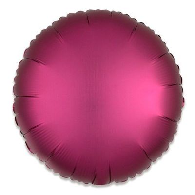 Folieballon rond satin granaatappel 43cm