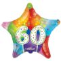 Folieballon star ’60’ candles (46cm)