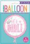 Folienballon ’It’s a Girl!’ (Ø45cm) Folienballon ’It’s a Girl!’ (Ø45cm)