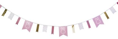 Banner garland Miffy baby pink (4m)