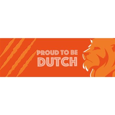 Gevelbanner ‘proud to be dutch‘ (74 x 220cm)