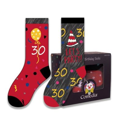 Gift socks ’30’ multi (2 pair)