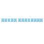Guirlande lettres blue&silver DIY Guirlande lettres blue&silver DIY