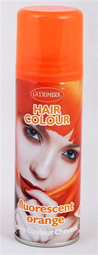 Haarkleurspray fluor oranje (125ml)