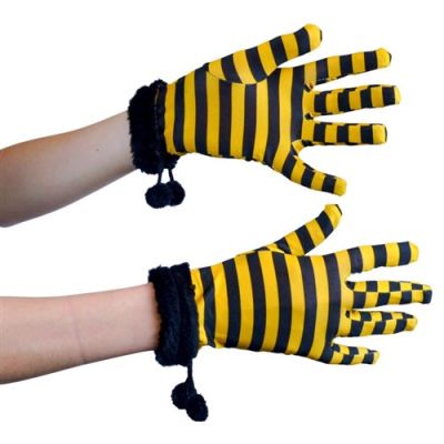Handschoenen Bee geel/zwart (mt L)