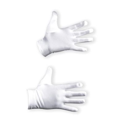 Handschoenen satijn luxe wit (20cm)