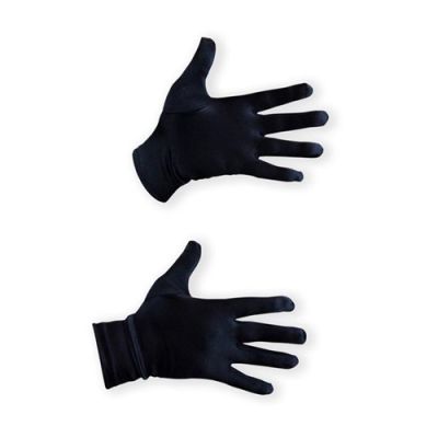 Handschoenen satijn luxe zwart (20cm)