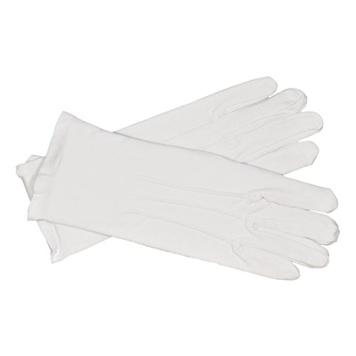 Handschoenen wit katoen luxe (mt S)