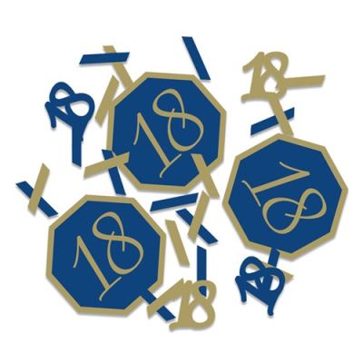 Confettis navy&gold ’18’ (14g)