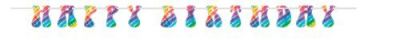 Letter garland tie dye ’Happy birthday’ (2,75cm)