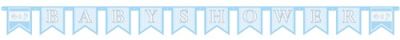 Letterslinger ’Babyshower’ blauw (2,26m)