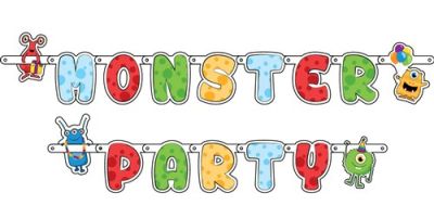Letterslinger ’monster party’ (150cm)