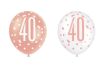 Luftballons Glitz Rose gold 40 Ø30cm 6St