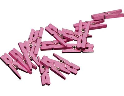 Mini pegs pink (20pcs)