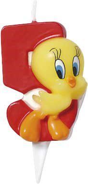 Nummerkaars ’5’ Tweety