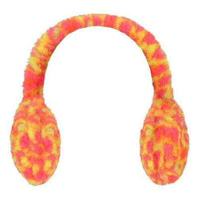 Oorwarmers faux fur fluor multi