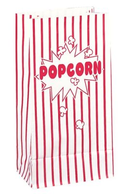 Paper party bags popcorn (10pcs)