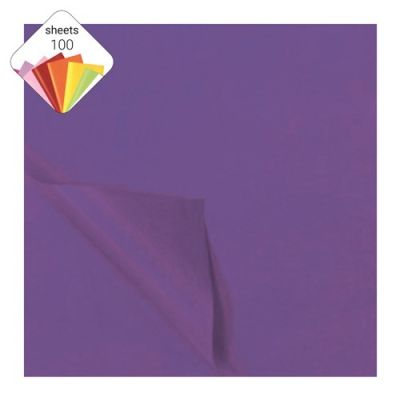 Papier de soie violet (100 feuilles)