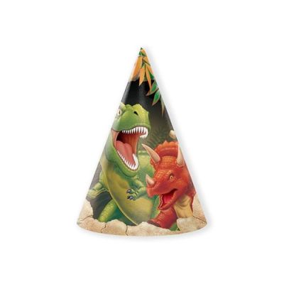 Party hats dino blast (8pcs)