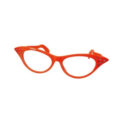 Partybril mega sixties oranje