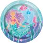 Plates mermaid (Ø23cm, 8pcs)