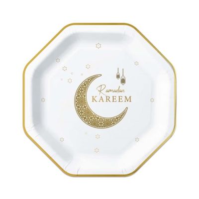Plates ’Ramadan Kareem’ (23cm, 8st)