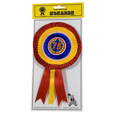 Rosette badge ’75’