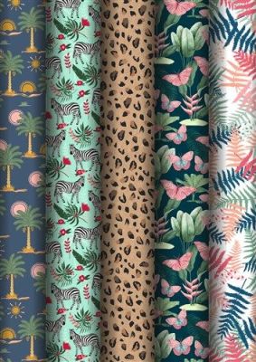 Rouleaux à l’unité Tropical Safari (70x200cm)