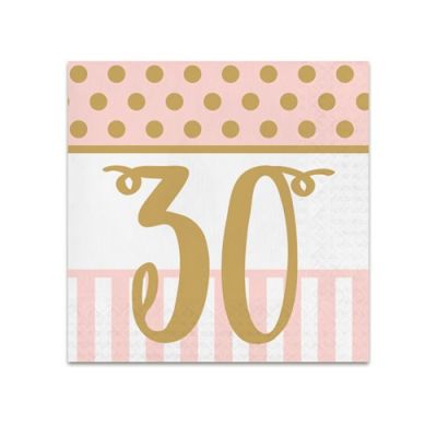 Servetten pink chic ‘30‘ (33cm, 20st)