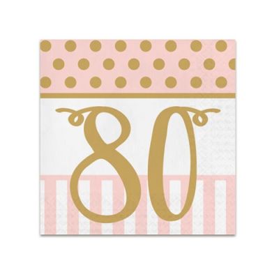 Servetten pink chic ‘80‘ (33cm, 20st)