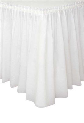 Tafelgordijn bright white (73x426cm)