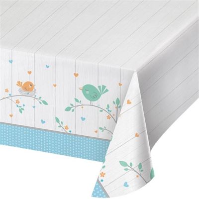 Tafelkleed hello baby boy (137x259cm)