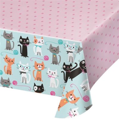 Tafelkleed purr-fect party (137x259cm)