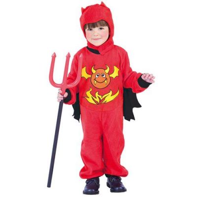 Teufel Overall Kostüm für Kinder (139-155cm)