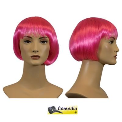 Theaterpruik bobline roze kanekalon