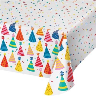 Tischdekke hats off birthday (137x244cm)