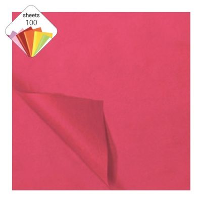 Tissue paper cerise (100 sheets)