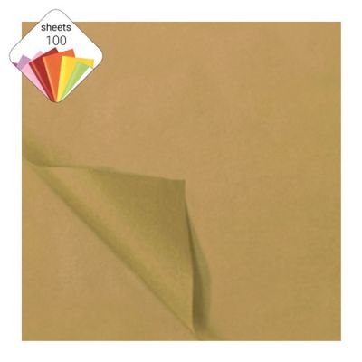 Tissue paper gold 1-sided (100 sheets)