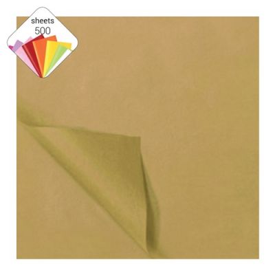 Tissue paper gold (50x70cm, 25 sheets)