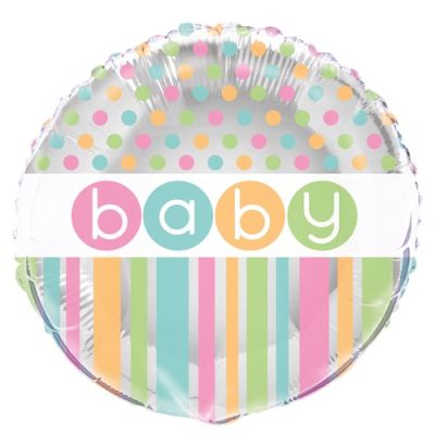 Ballon en aluminium pastel ’Baby’ (Ø45cm)