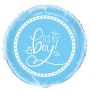 Ballon en aluminium baby shower ’It’s a boy’ (Ø45cm) Ballon en aluminium baby shower ’It’s a boy’ (Ø45cm)