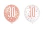 Ballons glitz rose gold ’30’ (Ø30cm, 6pcs) Ballons glitz rose gold ’30’ (Ø30cm, 6pcs)