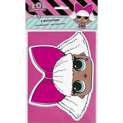 Uitnodigingen L.O.L surprise (8st)
